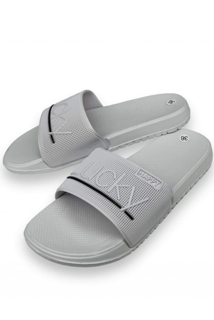 Pánske biele papuče  01