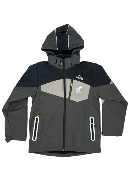 Chlapčenská čierna softshellová bunda