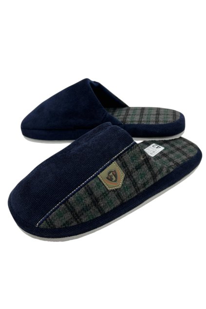 Pánske domáce modré papuče 06