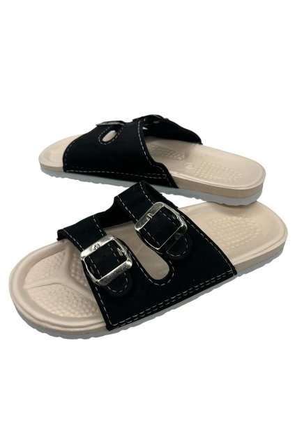 Pánske čierne papuče