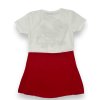 Dievčenské červené šaty 04
