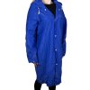Dámska modrá pršiplášť