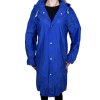 Dámska modrá pršiplášť