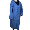Dámska modrá pršiplášť 01