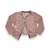 Dievčenský ružový kardigán