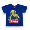 Chlapčenské modré tričko s krátkym rukávom SAM
