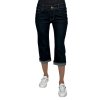 Dámske čierne 3/4 džínsy AGATA