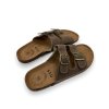 Dámske hnedé korkové papuče