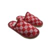 Dámske červené domáce papuče 05