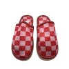Dámske červené domáce papuče 05