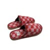 Dámske červené domáce papuče 05