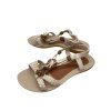 Dámske béžové sandály 04