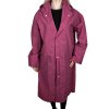 Dámska vínová pršiplášť