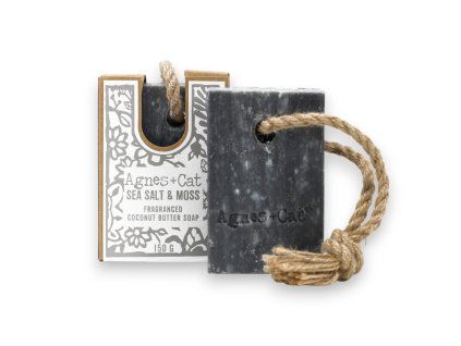 Agnes + Cat Soap On A Rope - Sea Salt And Moss