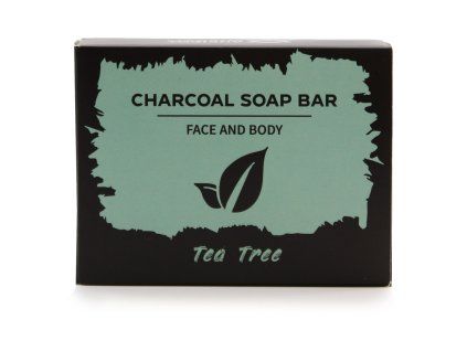 Mýdlo s aktivním uhlím 85g - Tea Tree