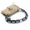 Magnetický hematitový náramek Shamballa - růžové kvádry