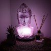 Lampa - Buddha, levandulový krakel