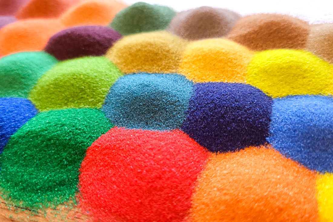 Křemičitý písek: Kreativní materiál pro tvoření a dekorace