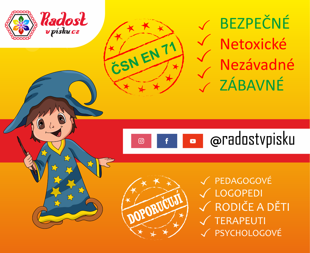 Bezpečnost a kreativita jdou ruku v ruce - objevte naše certifikované tvořivé sady s barevným pískem!