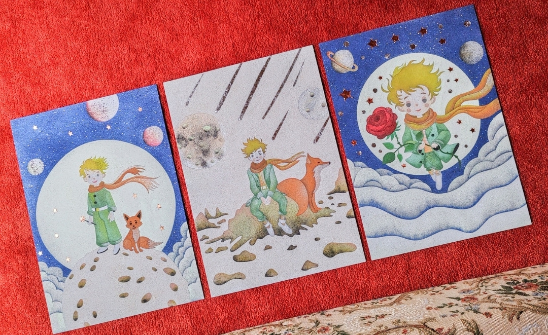 Kouzlo Malého prince ve svítícím písku – obrazy pro ženy s fantazií i starší děti