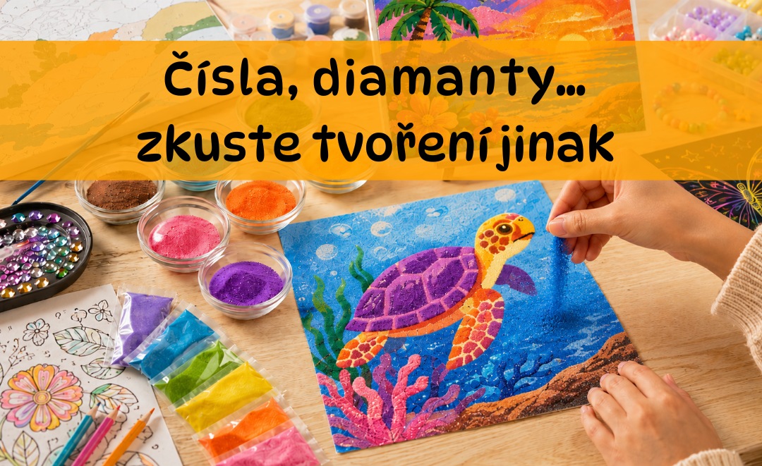 Hledáte tvoření podle čísel, omalovánky nebo mozaiku? Zkuste obrázky z barevného písku