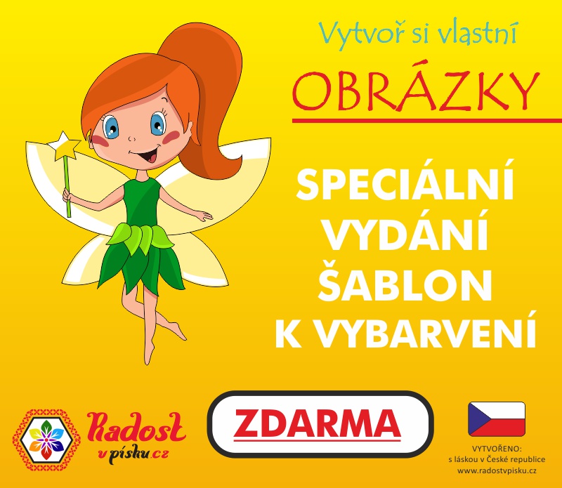 ŠABLONY k vybarvení ZDARMA pro vás