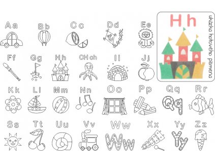 Sada ABECEDA - Barevné pískování obrázků