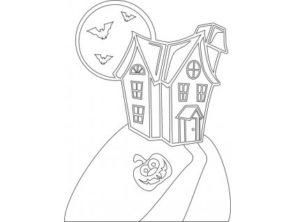 sablona-na-piskovani-halloween-dům-radost-v-pisku