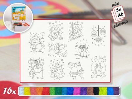 velka sada piskovani vanocni