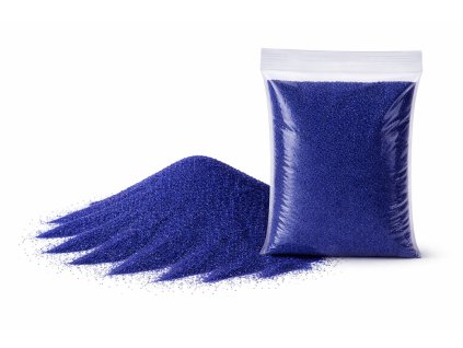 dekoracni pisek modra