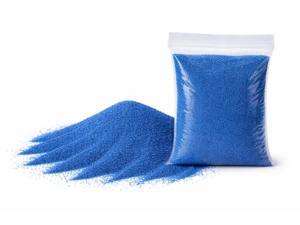 dekoracni pisek svetle modra