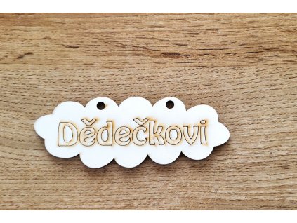 Dědečkovi na zavěšení - na dřevě