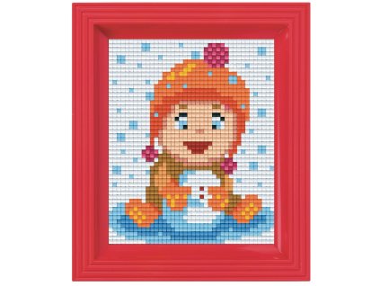 2257 obrazek s rameckem 24 barev holcicka ve snehu