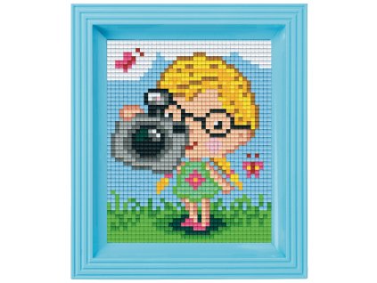 2266 obrazek s rameckem 25 barev divka s fotoaparatem