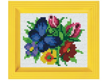 2053 obrazek s rameckem 26 barev motyl a kvetiny