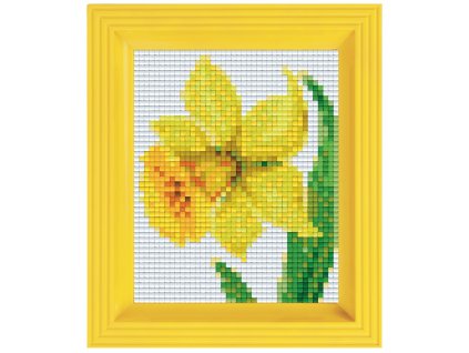 1936 obrazek s rameckem 28 barev zluty narcis