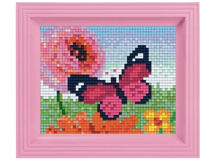 2068 obrazek s rameckem 31 barev kvetiny a motyl