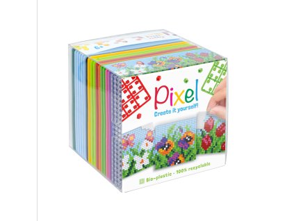 1078 pixel kostka kvetiny