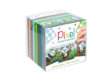 1123 pixel kostka pandy
