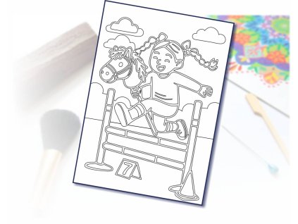 hobyb horse holka pres prekazku