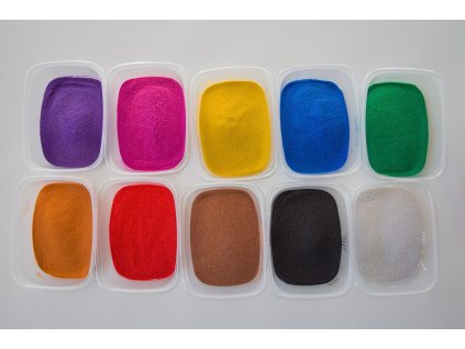 175 sada barevny pisek 10 barev po 150g