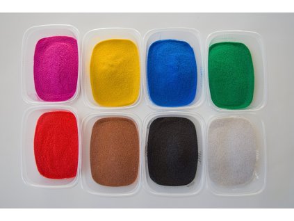 172 sada barevny pisek 8 barev po 150g