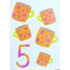 cislo 5 samolepici sablona piskovani