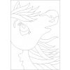 Šablona na pískování hlava koně (Varianta A5 (148 x 210 mm))