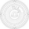 Šablona na pískování horoskop váhy (Varianta 490 x 490 mm)