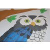 Šablona na pískování sova - mandala (Velikost šablony A4 (210 x 297 mm))
