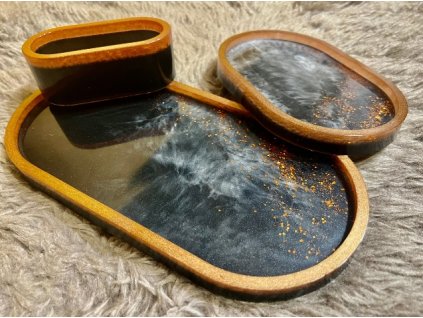 BRONZ/BLACK dekorační sada 3 ks