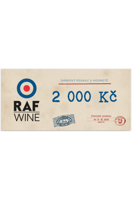 poukaz raf wine 2000
