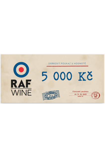 poukaz raf wine 5000