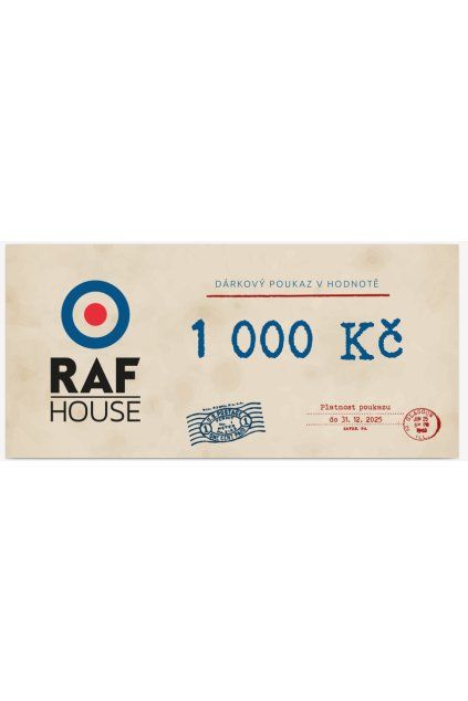 poukaz raf house 1000